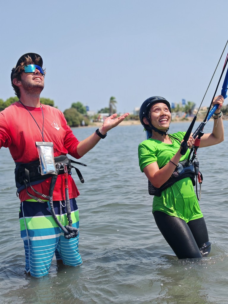 Kitesurfing in Lo Stagnone